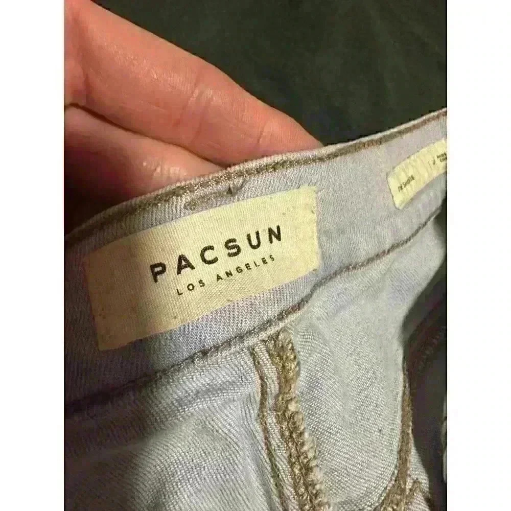 PacSun junior girls stretch shorts PacSun Size 23 Summer time Casual Light Blue - Picture 4 of 7